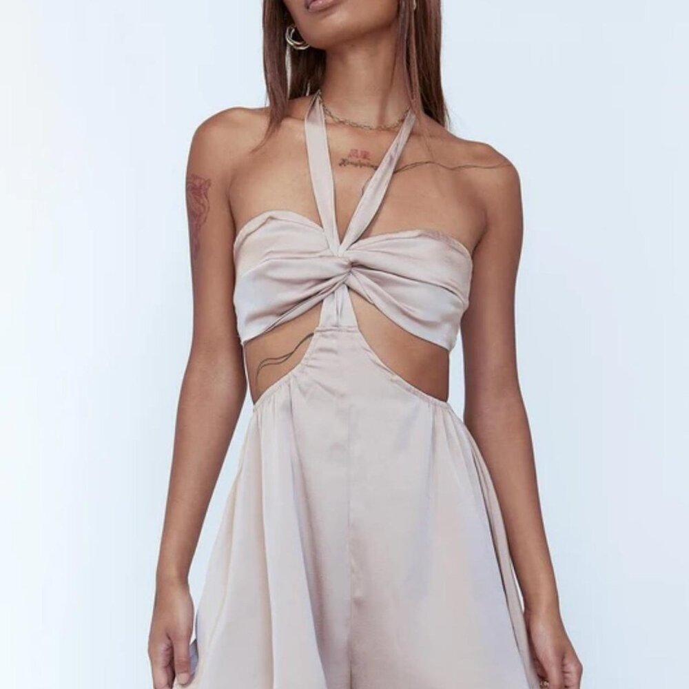 Princess Polly Candice Romper Brown